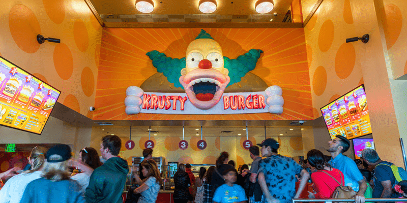 Restaurante do Krusty Burger na Universal