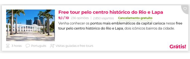 Free Walking Tour Rio