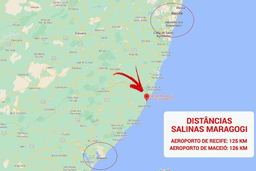 Onde fica o Resort Salinas Maragogi