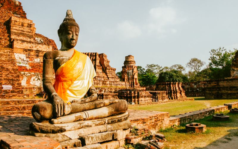 Ayutthaya cidade histórica da Tailândia