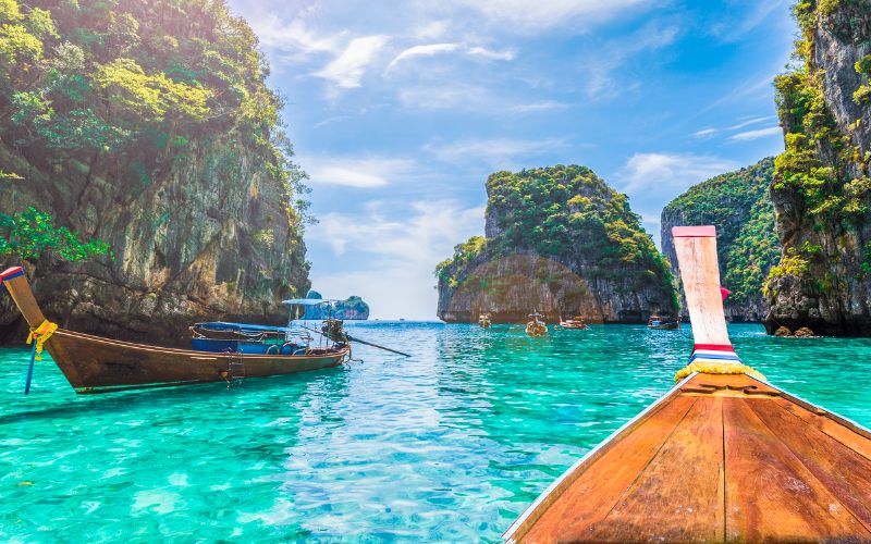 Phi Phi, destino turístico famoso na Tailândia