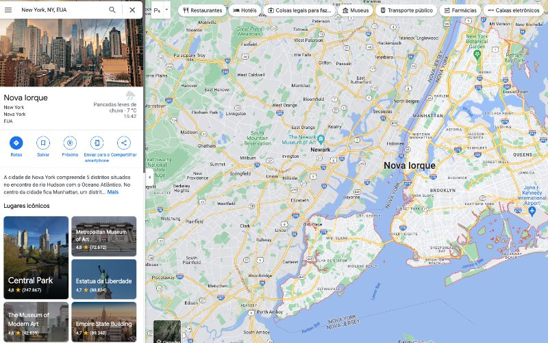 Google Maps, aplicativo de mapa e GPS