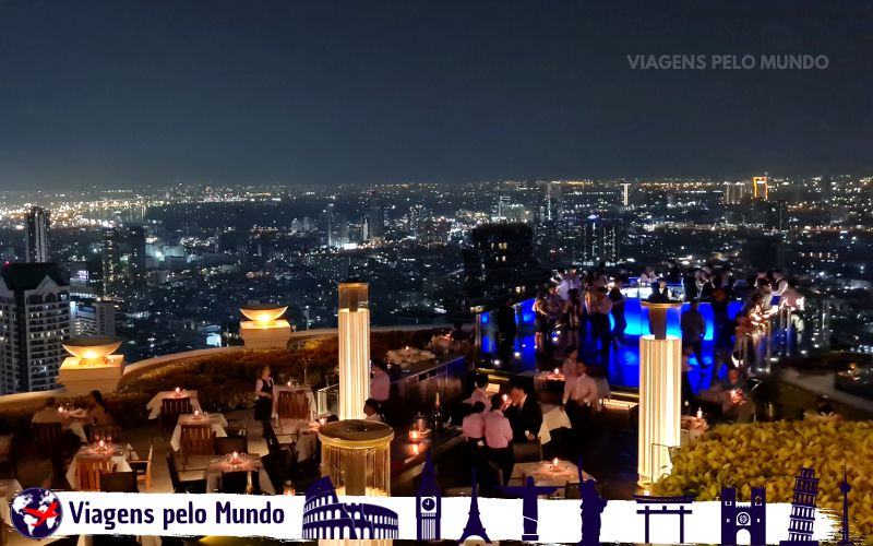 Vista de Bangkok do Sky Bar