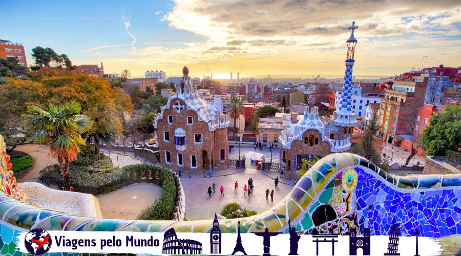 Parque Guell em Barcelona