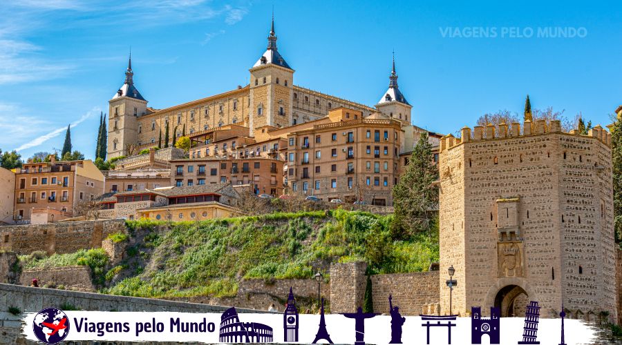 Cidade de Toledo com sua construções medievais