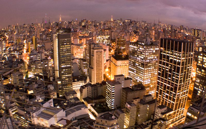Cidade de São Paulo vista do alto