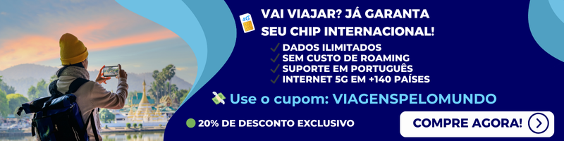 Banner de promocao de chip de viagem