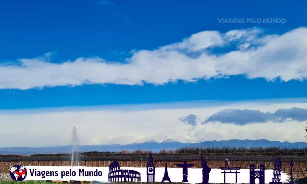 Cordilheira dos Andes vista de Mendoza