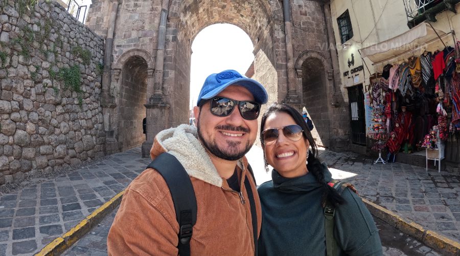 Fundadores do blog viagens pelo mundo em Cusco no Peru