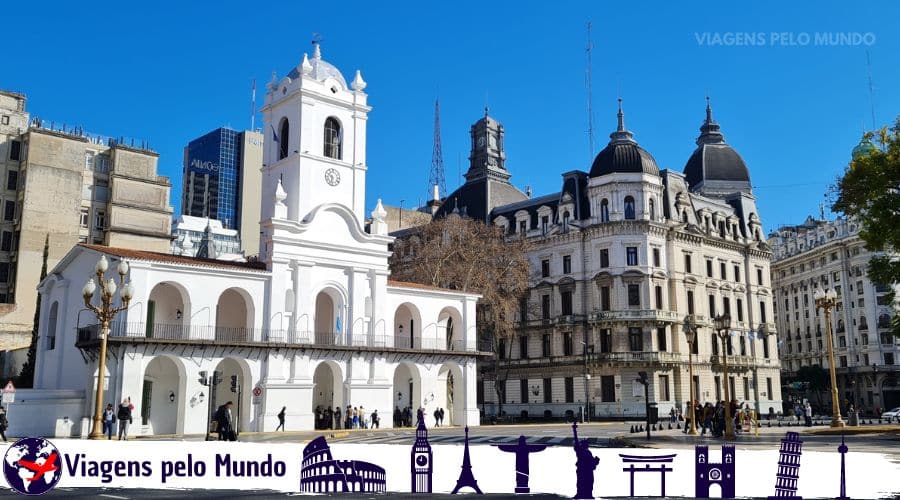 Cabildo de Buenos Aires na Plazo de Mayo