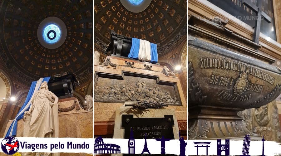 Mausoléu de San Martín dentro da Catedral Metropolitana de Buenos Aires