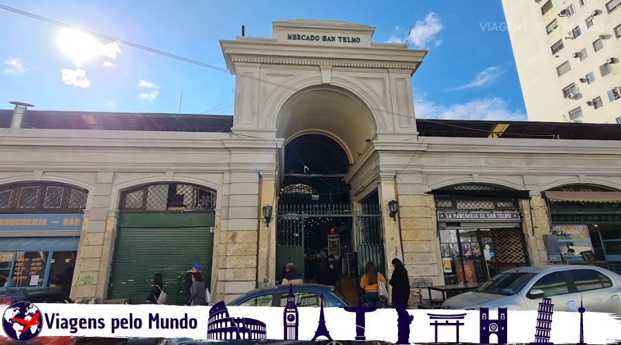 Entrada do Mercado de San Telmo em Buenos Aires