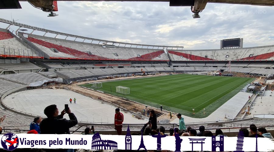 Vista panorâmica por dentro do Estádio do River Plate