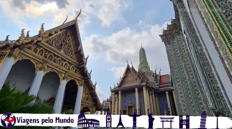 Construções de Grand Palace em Bangkok