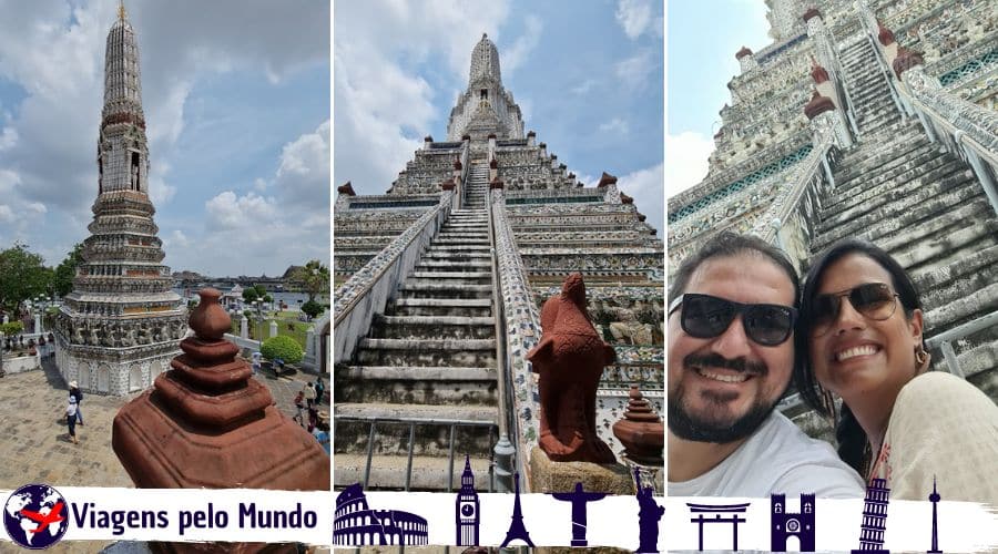 Wat Arun, o templo do amanhecer em Bangkok