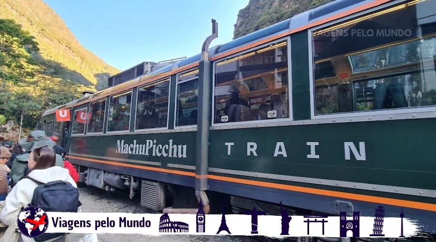 Trem da Inca Rail que pegamos para Machu Picchu