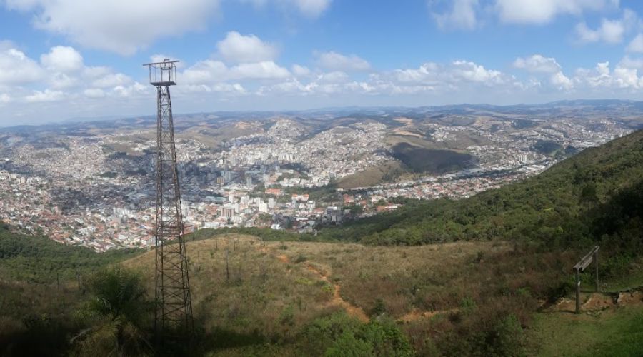 Vista das montanhas de Poços de Caldas