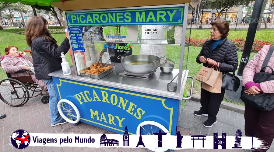 Barracas de Picarones da Mary em Miraflores Lima