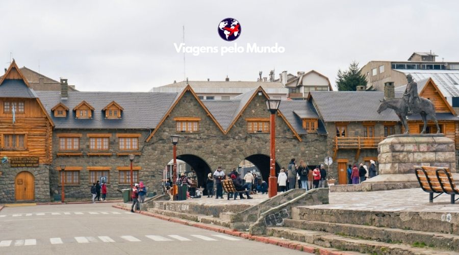 Centro histórico de Bariloche, na Argentina