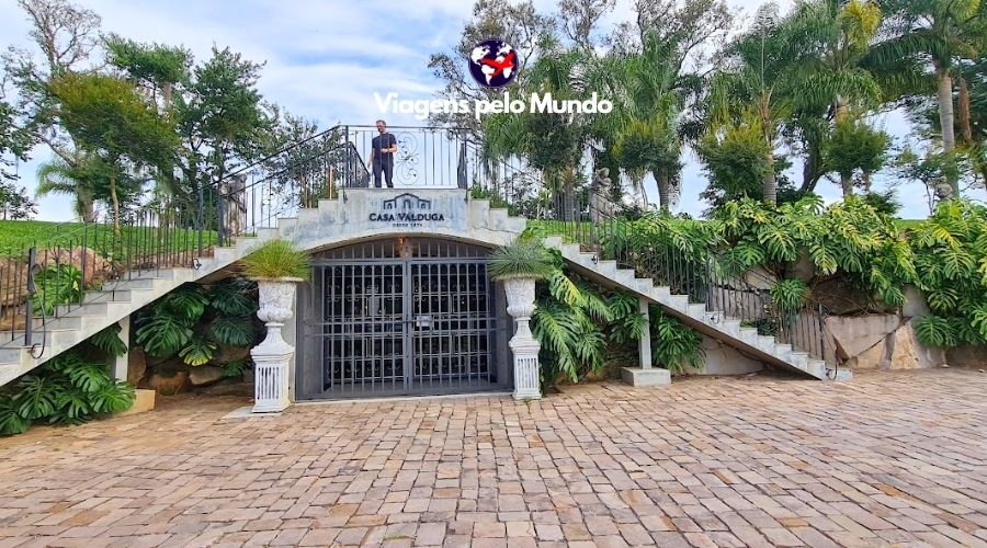 Entrada da vinícola Casa Valdulga em Bento Gonçalves