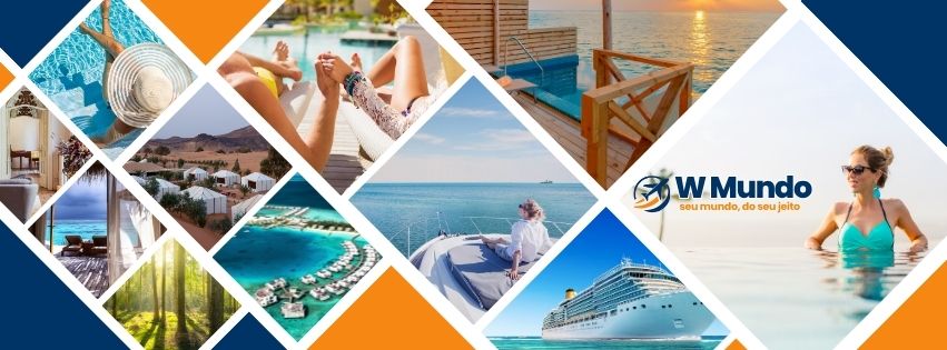 Capa da agência de viagem W Mundo. Especialista em Viagens Personalizadas.