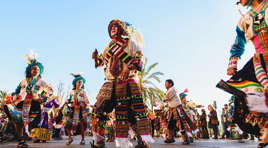 Carnaval de Ururo na Bolívia.