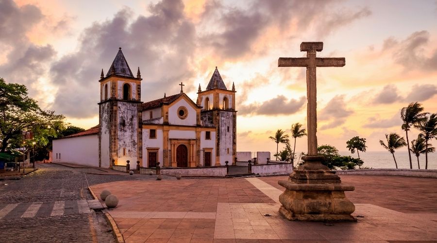 Igreja no alto de Olinda.