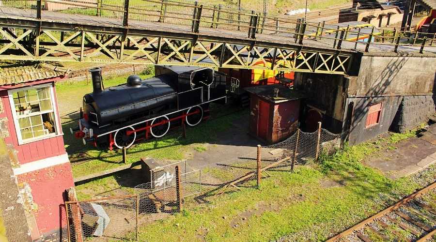 Trem antigo em Paranapiacaba