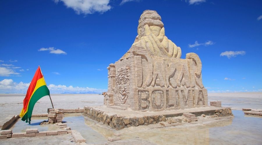 Salar de Uyuni na Bolívia.