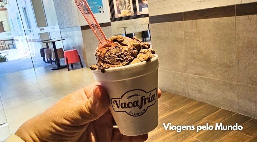 Helado tradicional da Bolívia.